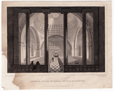 Interior of the Unitarian Church, Baltimore